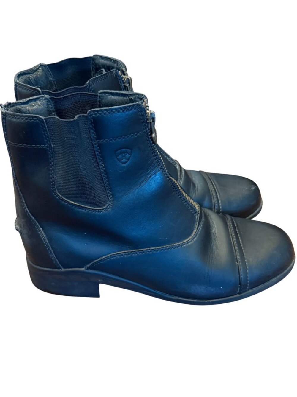 Ariat Kids' Scout Zip Paddock Boot | Full Grain Leather | Black | Size 5 Youth
